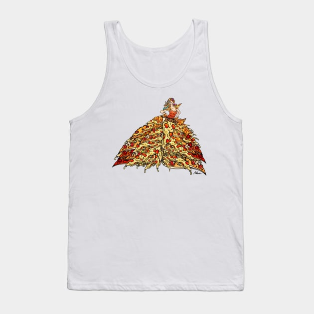 Pizza Peacock Mermaid Dress Tank Top by notsniwart